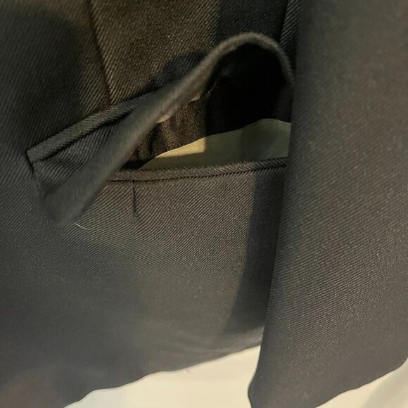 RICHARD CATE MENS VINTAGE SUIT JACKET - BLACK​ - Picture 3 of 12